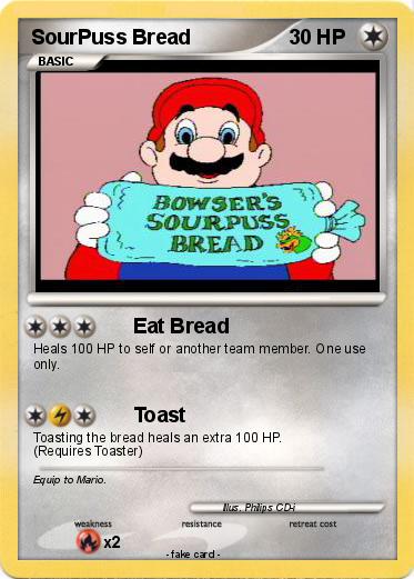 Pokemon SourPuss Bread
