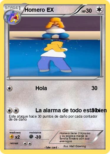 Pokemon Homero EX