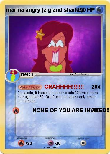 Pokemon marina angry (zig and sharko)