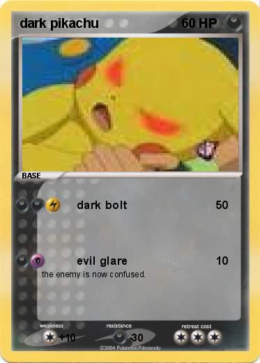 Pokemon dark pikachu