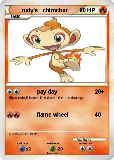 Pokemon rudy's   chimchar