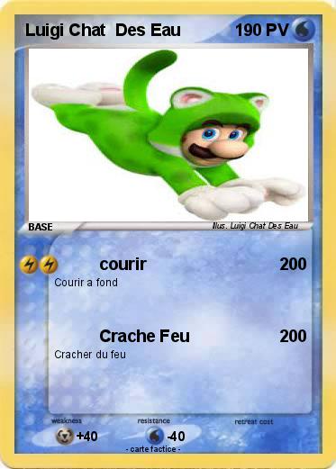 Pokemon Luigi Chat  Des Eau