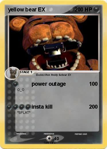 Pokemon yellow bear EX