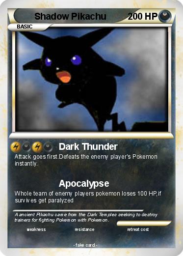 Pokemon Shadow Pikachu