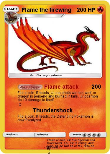 Pokemon Flame the firewing