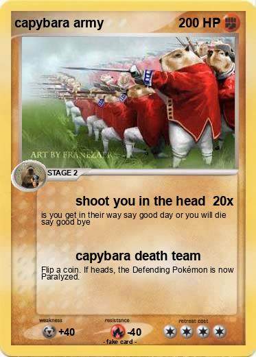 Pokemon capybara army