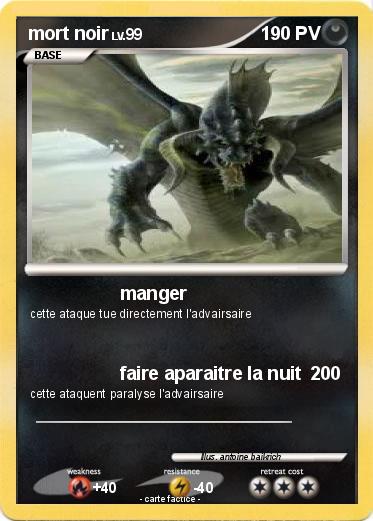 Pokemon mort noir