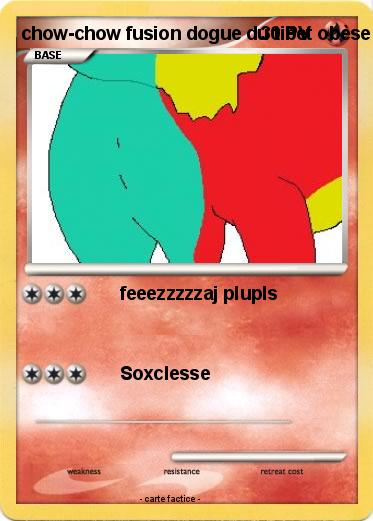 Pokemon chow-chow fusion dogue du tibet obèse