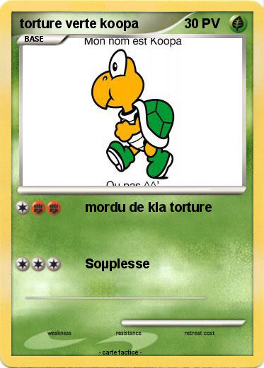 Pokemon torture verte koopa