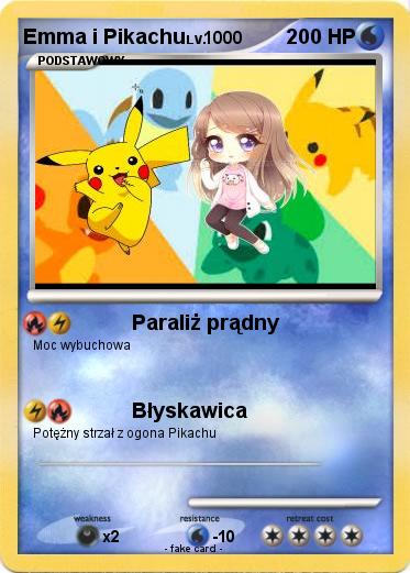 Pokemon Emma i Pikachu