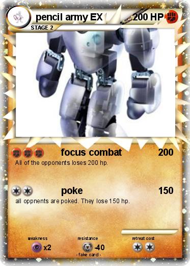 Pokemon pencil army EX