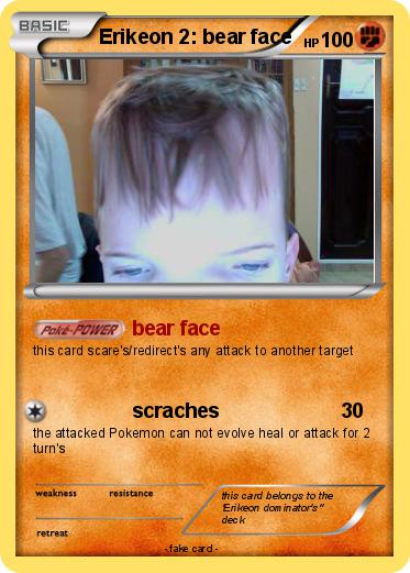 Pokemon Erikeon 2: bear face