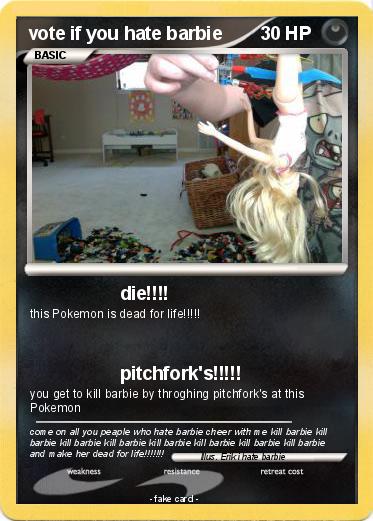 Pokemon vote if you hate barbie
