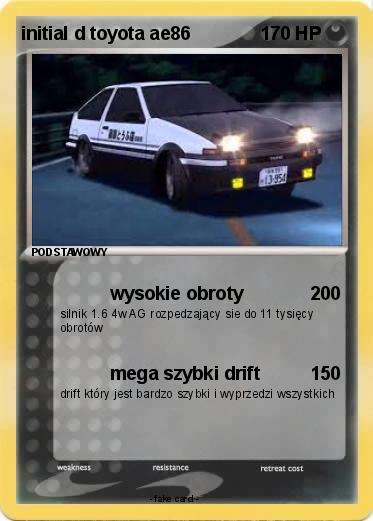 Pokemon initial d toyota ae86