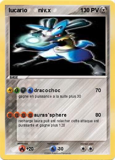 Pokemon lucario       niv.x