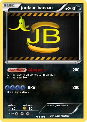 Pokemon jordaan banaan