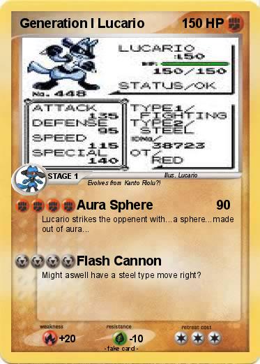 Pokemon Generation I Lucario