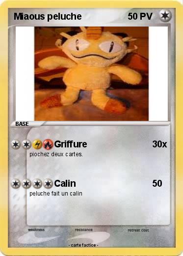 Pokemon Miaous peluche