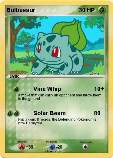 Pokemon Bulbasaur