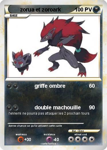 Pokemon zorua et zoroark