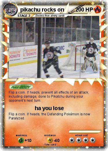 Pokemon pikachu rocks on