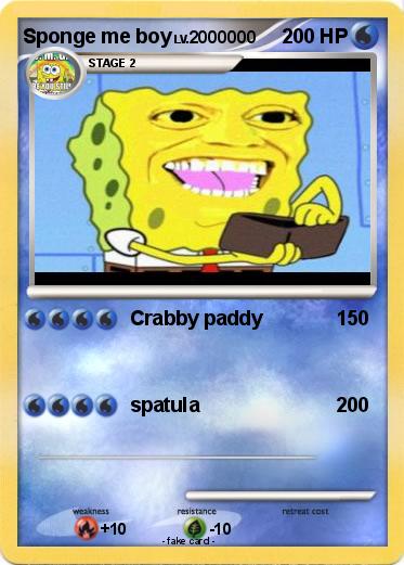 Pokemon Sponge me boy