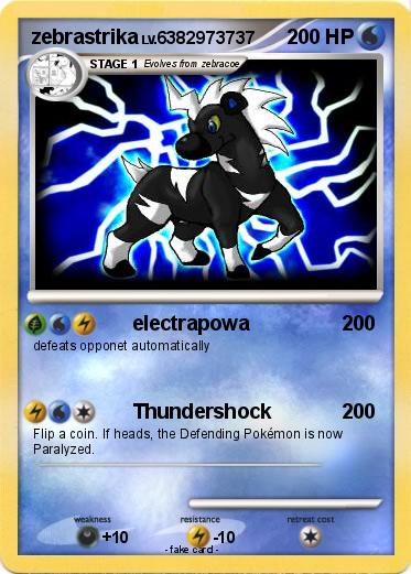 Pokemon zebrastrika