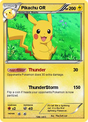 Pokemon Pikachu OR