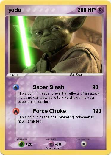 Pokémon yoda 1235 1235 - Saber Slash - My Pokemon Card