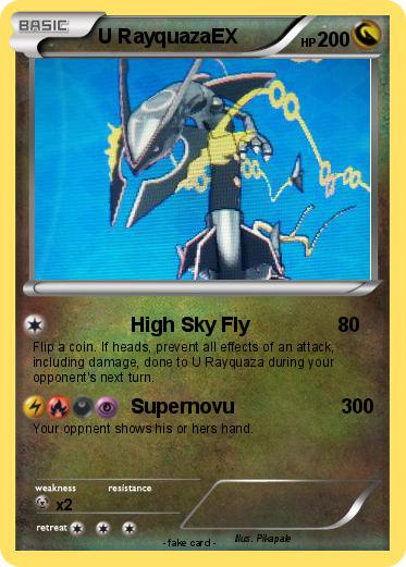 Pokemon U RayquazaEX