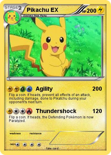 Pokemon Pikachu EX