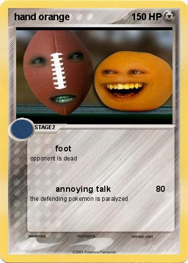 Pokemon hand orange