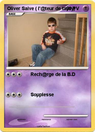 Pokemon Oliver Saive ( l'@teur de tayay)