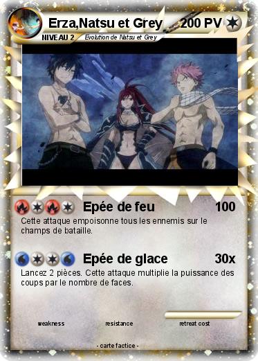 Pokemon Erza,Natsu et Grey