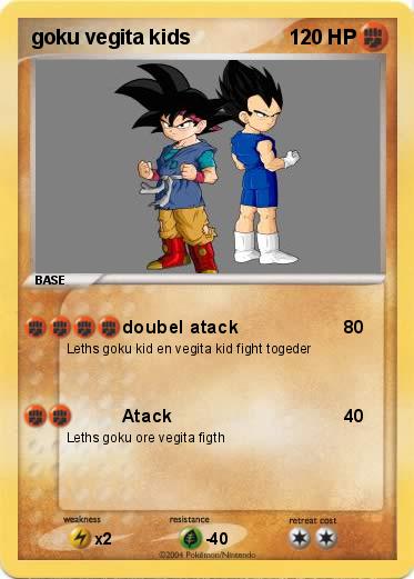 Pokemon goku vegita kids
