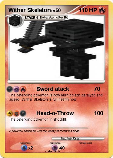 Pokemon Wither Skeleton