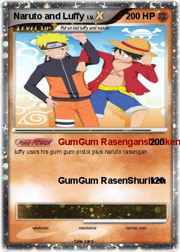 Pokemon Naruto and Luffy