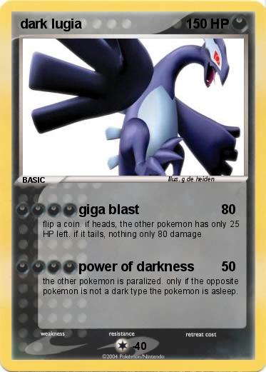 Pokemon dark lugia