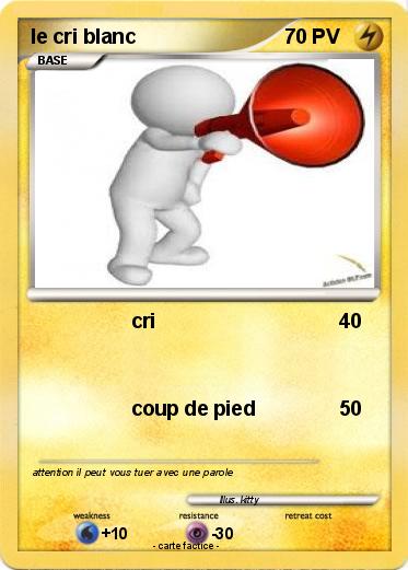 Pokemon le cri blanc