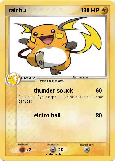 Pokemon raichu
