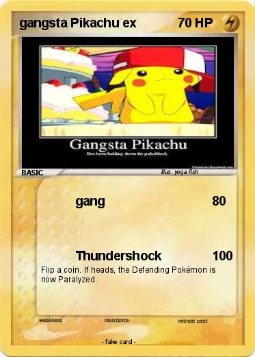 Pokemon gangsta Pikachu ex