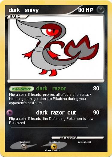 Pokemon dark   snivy