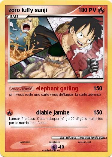 Pokemon zoro luffy sanji