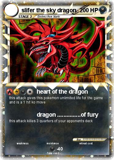Pokemon slifer the sky dragon