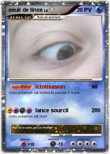 Pokemon oeuil de linxe