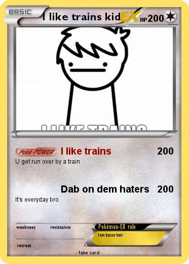 Pokemon I like trains kid