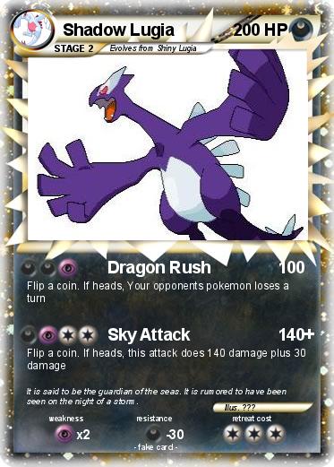 Pokemon Shadow Lugia