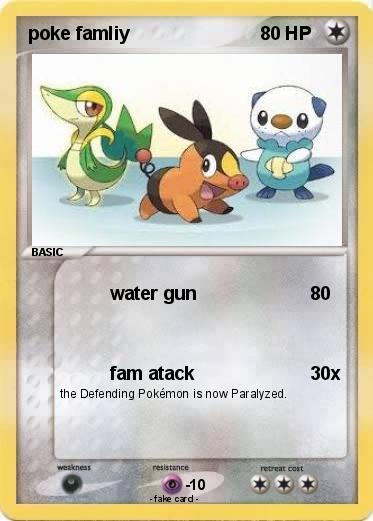 Pokemon poke famliy