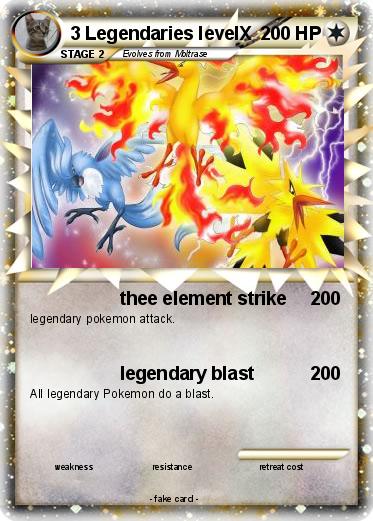Pokemon 3 Legendaries levelX