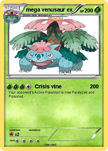 Pokemon mega venusaur ex